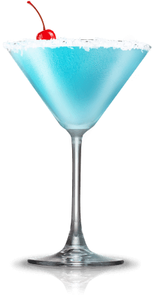 Coconut Blue Hawaiian - Blue Hawaii Cocktail Png (300x540), Png Download