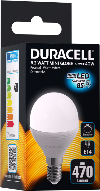 Duracell® Led M210d14c1 - Ampoule Led Avec Pile (800x800), Png Download