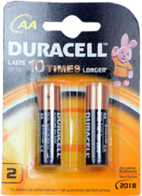 Duracell Alkaline Battery 9v With Duralock Technology (500x500), Png Download