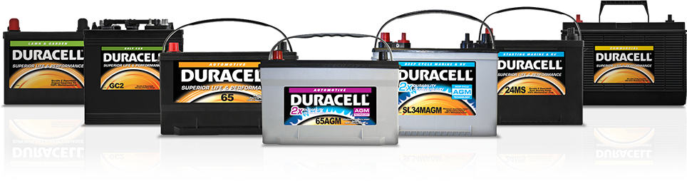 1 - Duracell Car Battery (964x254), Png Download