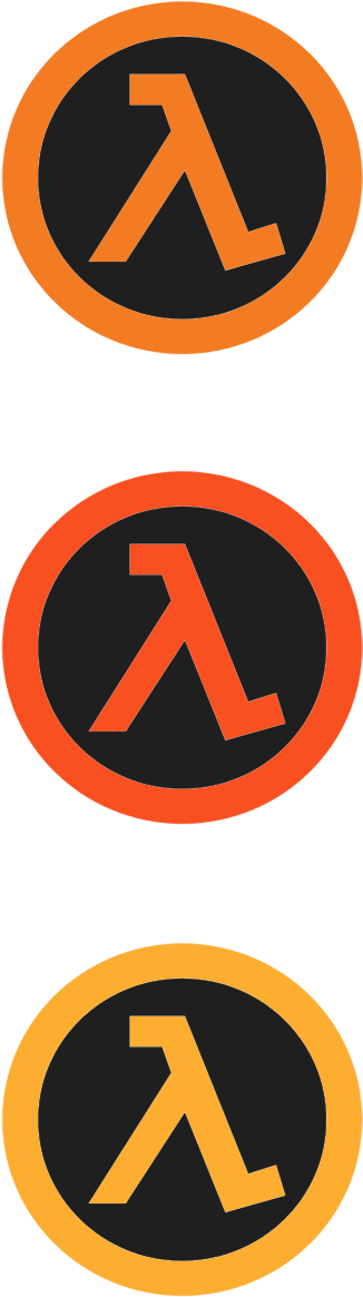 Black Background - Http - //i - Imgur - Com/znxqf0k - Half Life Lambda (352x1272), Png Download