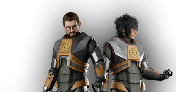 Final Fantasy Xv's Windows Version Gets Outfits From - Half Life 2 Final Fantasy (600x315), Png Download