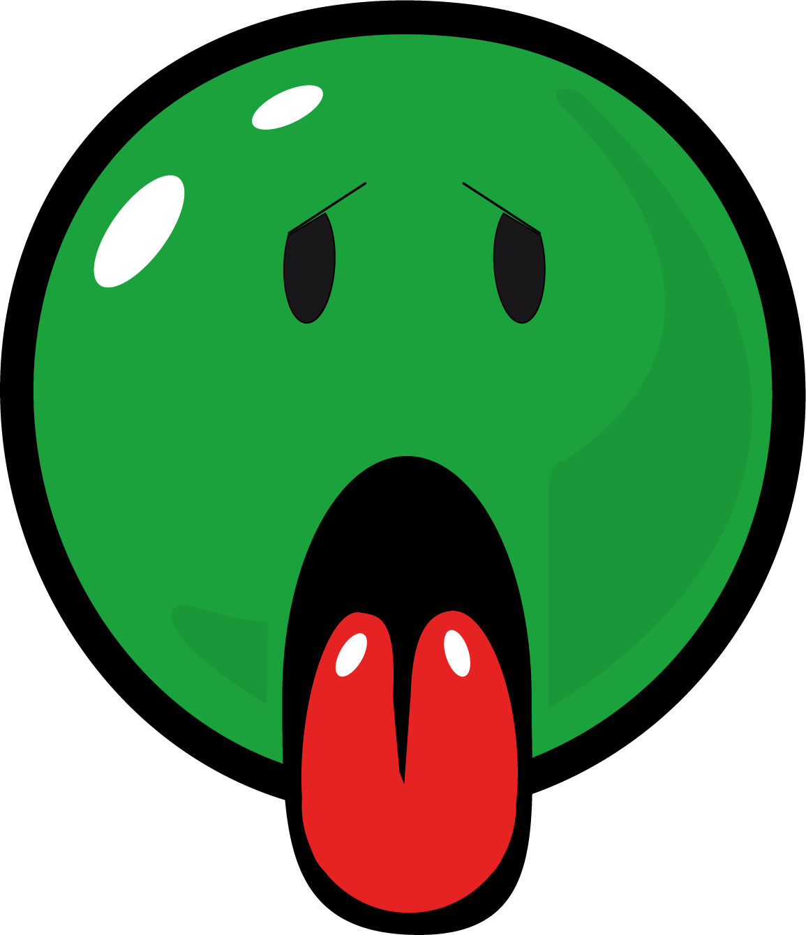 Fatique Smiley Face Clipart - Circle (1155x1341), Png Download