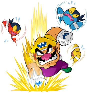 Wario Land Shake It Artwork (350x372), Png Download