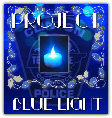 C - O - P - S - Also Encourages Law Enforcement Agencies - Blue Candles For Cops (428x450), Png Download
