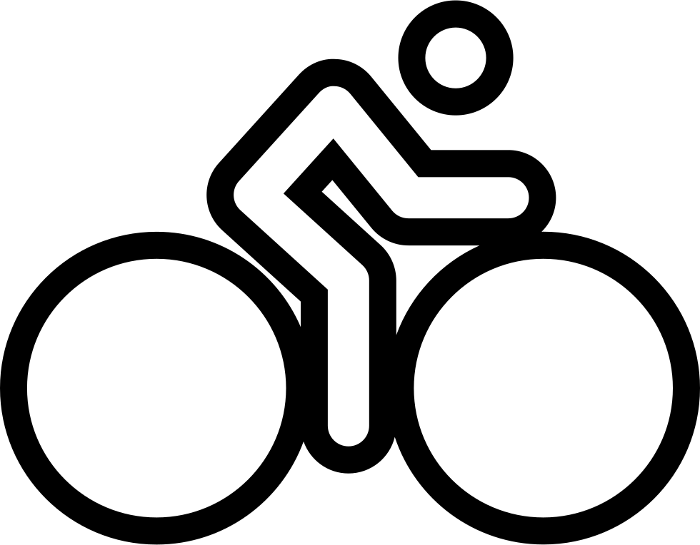 Man Riding A Bike Comments - Desenho Andando De Bike (980x764), Png Download
