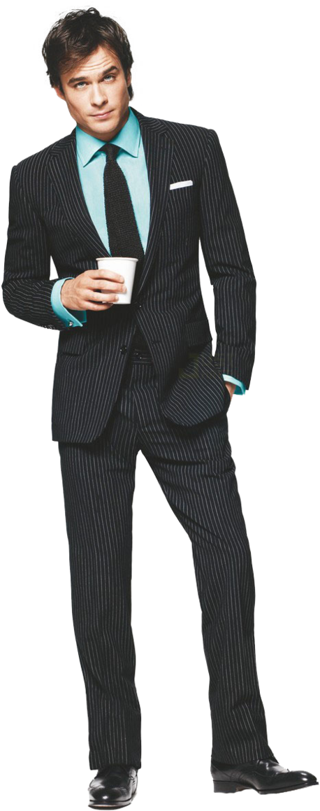 Share This Image - Black Suit With Mint Shirt (451x600), Png Download