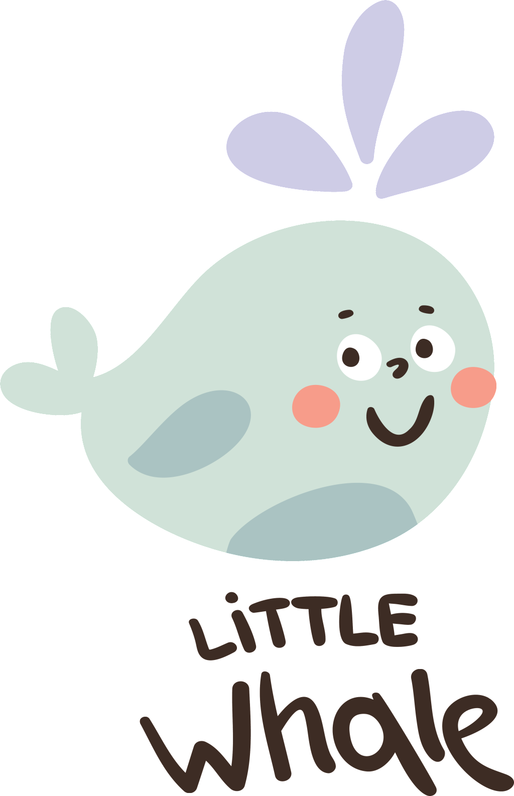 Whale Whale Cute Cartoon Animal Character Vector - Whales (1024x1586), Png Download