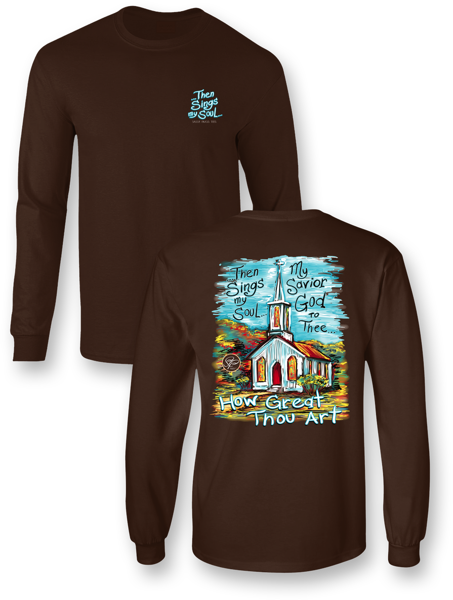 Sassy Frass How Great Thou Art Ls - Cute Fall T Shirts (985x1280), Png Download