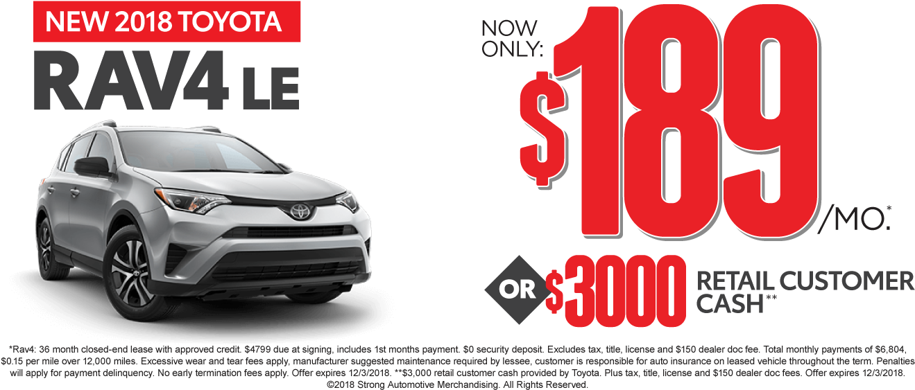 Rav4 Special - Toyota (1372x611), Png Download