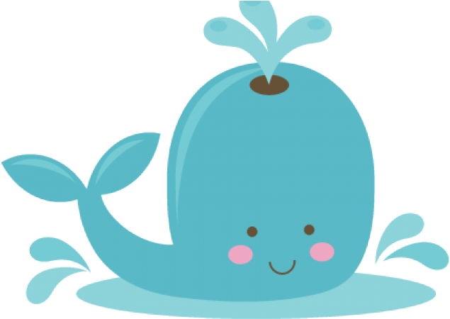 Cartoon Whale Png - Whale Cute Clipart (640x480), Png Download