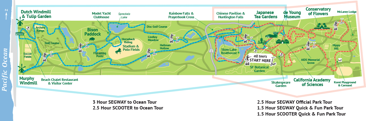 See And Explore All Of Golden Gate Park On Segways - Golden Gate Park (1199x398), Png Download