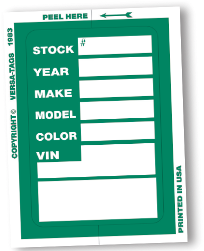 Window Stickers - Ride Catalog Blue 500 Dealer Stock Sticker Versa-tags (500x500), Png Download