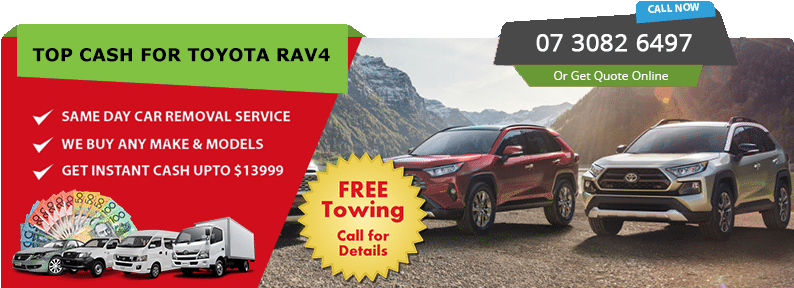 Cash For Toyota Rav4 - Brisbane (828x302), Png Download