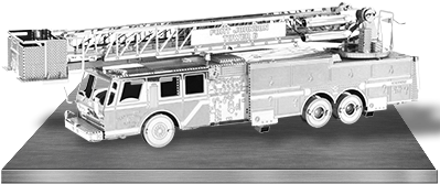 Picture Of Fire Engine - Metal Earth Fire Truck Model (400x400), Png Download