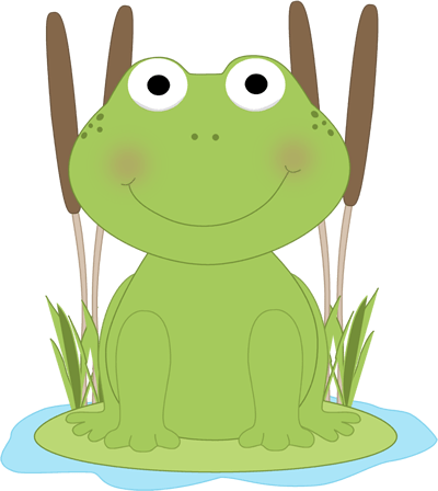 Frog Lily Pad Clipart 4 By Alexis - Frog And Lilypad Clipart (400x448), Png Download