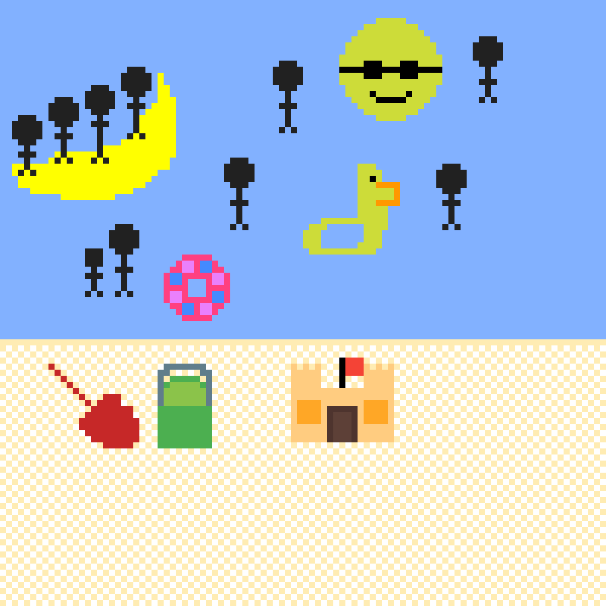 Sunny Day At The Beach (1200x1200), Png Download