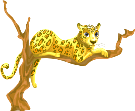 Leopard Vector Png Transparent Image - Leopard (500x423), Png Download