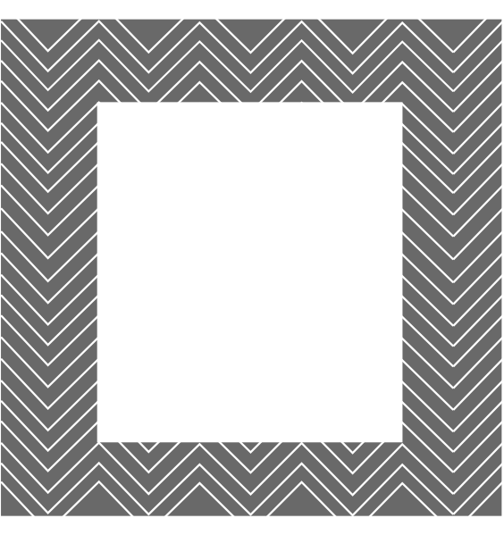 Chevron Pattern Border Png - Schwarzes Monogramm Des Marine-blau-zickzack Papierservietten (564x599), Png Download