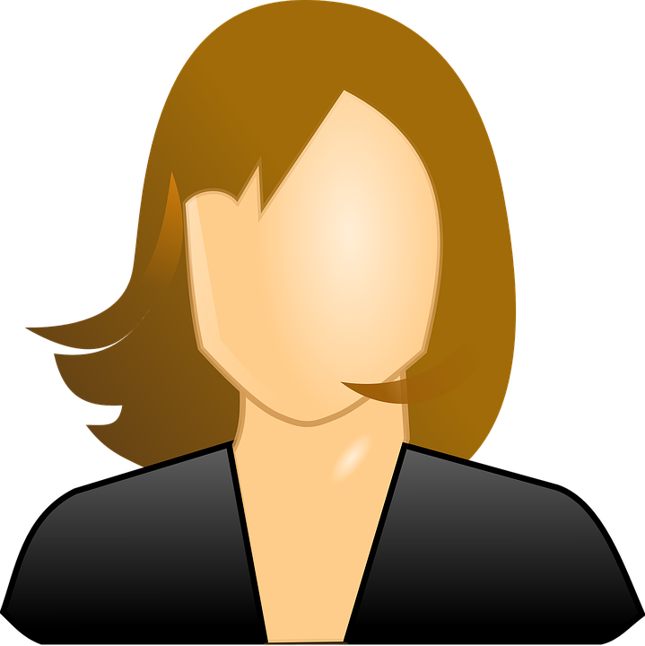 Bayan Öğretmen Profil Kafa Kadın - Female User Icon Png (719x720), Png Download