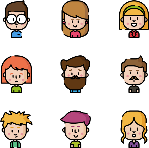 Avatars - Cartoon (600x564), Png Download