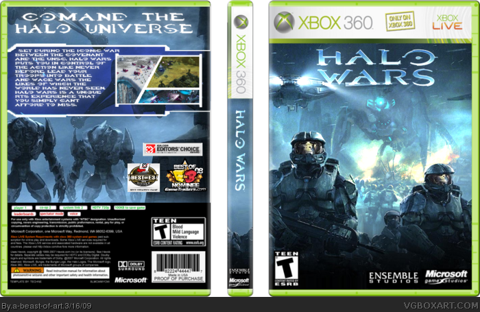 Halo Wars Box Art Cover - Halo Wars Box Art (700x455), Png Download