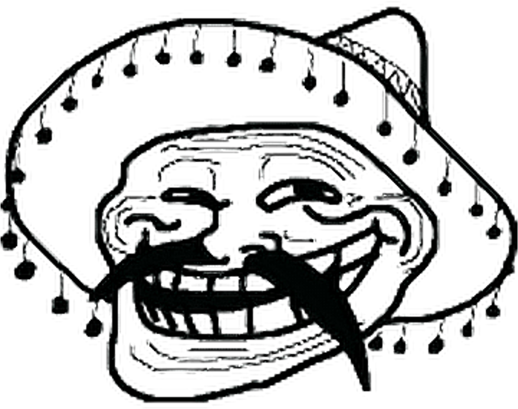 Mexican Troll Face (1024x1024), Png Download