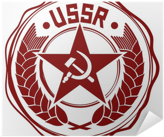 Soviet Union Wax Seal Poster • Pixers® • We Live To - Soviet Red Star (400x400), Png Download