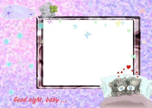 Good Night, My Little Baby - Molduras Para Foto De Boa Noite (498x355), Png Download