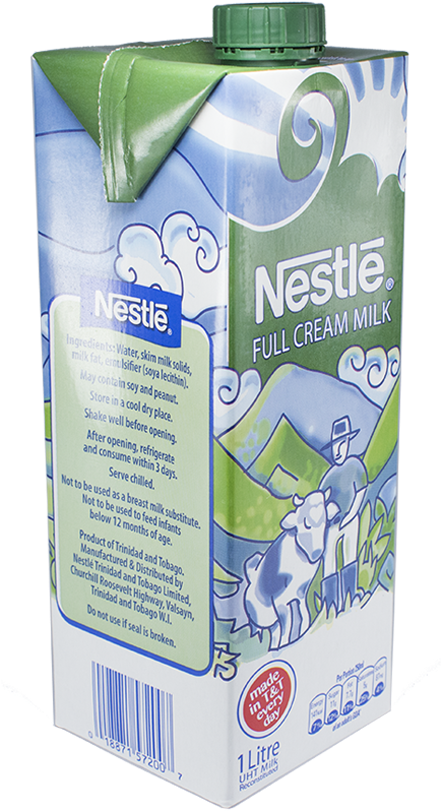 Nestle Reconstituted Milk Full Cream 1l - Milk (800x839), Png Download