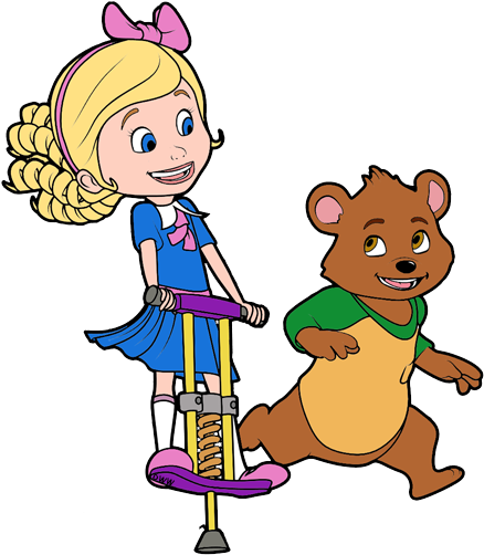 Goldie And Bear Transparent Background - Goldie And The Bear Characters (450x520), Png Download