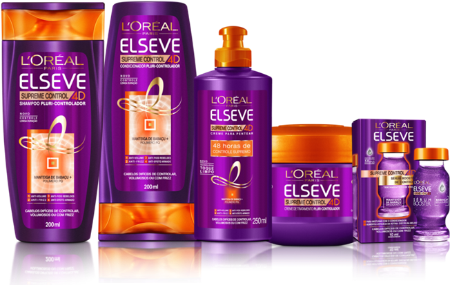 Loreal Elseve Supreme Control 4d - Creme De Pentear Elseve Control (676x490), Png Download