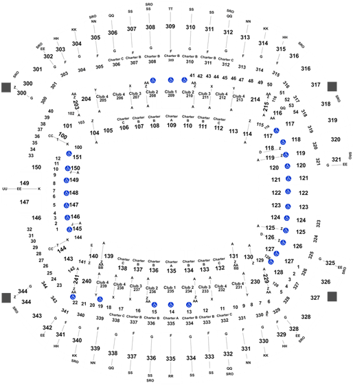 Mls Playoffs Western Conference Semifinals - Centurylink Field Seating Chart View Section 332 (525x583), Png Download