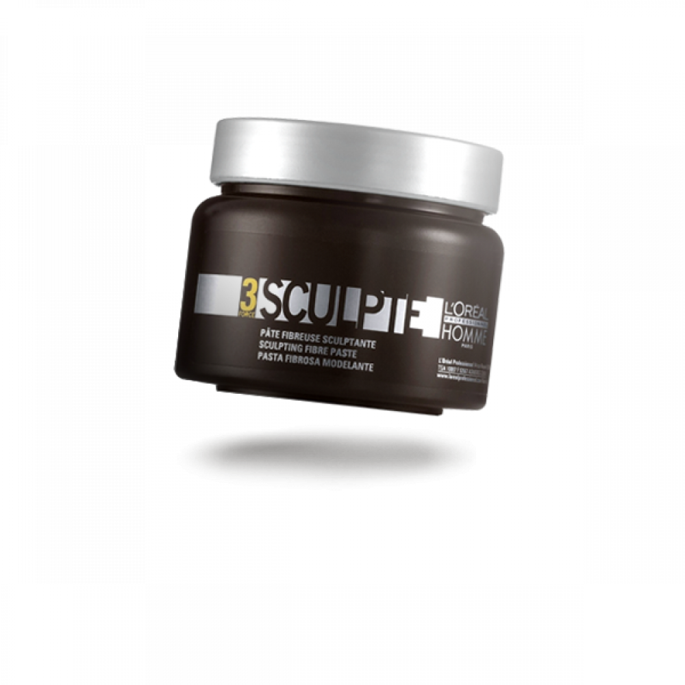Loreal Professionnel Homme Sculpting Fibre Paste 150ml - Loreal Professionnel Homme Force 3 Sculpte Fibre Paste (1000x1000), Png Download