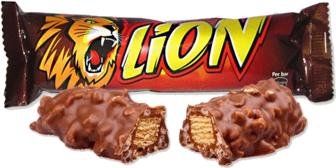Nestle Lion Bar (489x252), Png Download