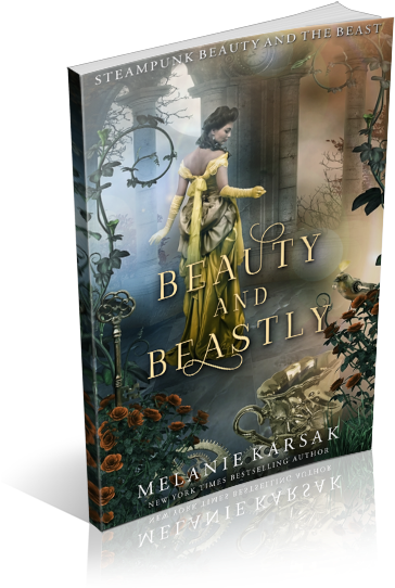 Beauty And Beastly By Melanie Karsak - Beauty And Beastly: Steampunk Beauty And The Beast (368x550), Png Download