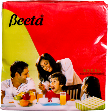 Exquisit Coloured Excel Paper Napkins - Paper (555x386), Png Download