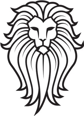 Large Lion Face Tattoo - Lion On A Totem Pole (400x400), Png Download