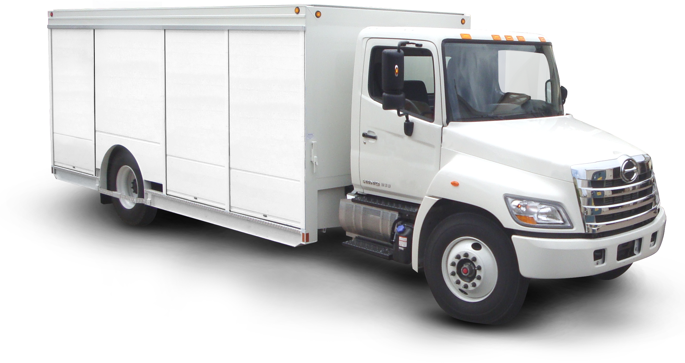 Null - White Heavy Duty Truck (2305x1580), Png Download