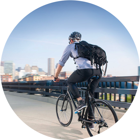 City Rider Male - Bicycle (561x561), Png Download