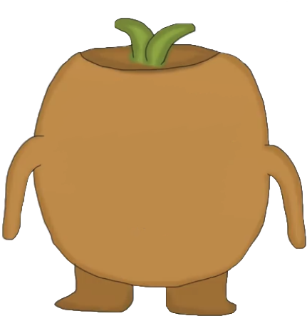 Boompkin Broken - Cartoon (462x463), Png Download