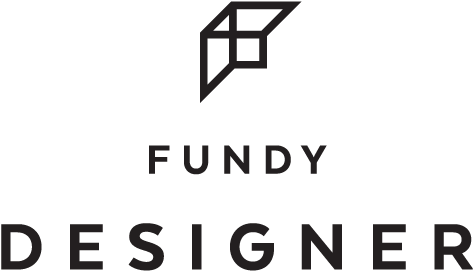 Fundy Designer Logo Stacked - Design (480x360), Png Download