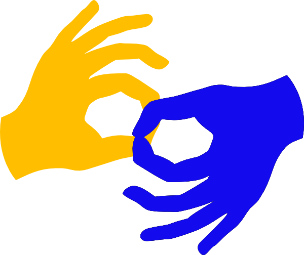 Connect Sign Language Clip Art At Clker - Sign Language Clip Art Png (600x504), Png Download
