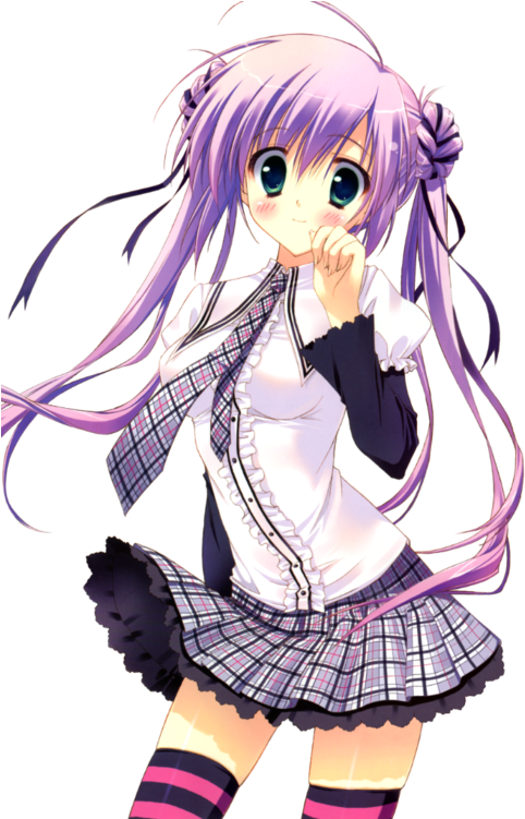 Anime School Girl, Anime Girls, Anime Stars, Anime - Anime Girls Render (489x750), Png Download