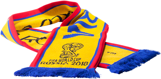 2018 Fifa World Cup Russia Colombia Scarf - 2018 World Cup (600x600), Png Download