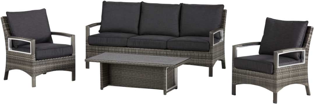 Contempo 4 Piece Lounge Setting Con4plouj - Contempo 4 Piece Lounge Setting (1130x733), Png Download