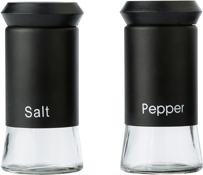 Detail1 - Black Salt And Pepper Set (700x700), Png Download