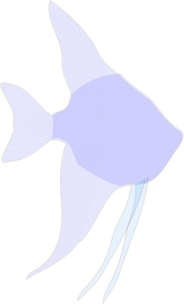 Angelfish Silhouette Svg Clip Arts 360 X 595 Px (360x595), Png Download