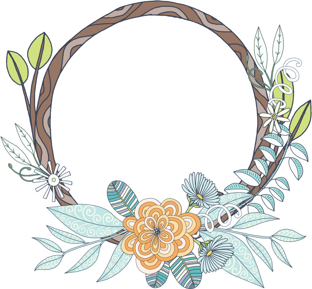 Kifuji Circle Flower Png Transparent - Circle Flower Png (1024x920), Png Download