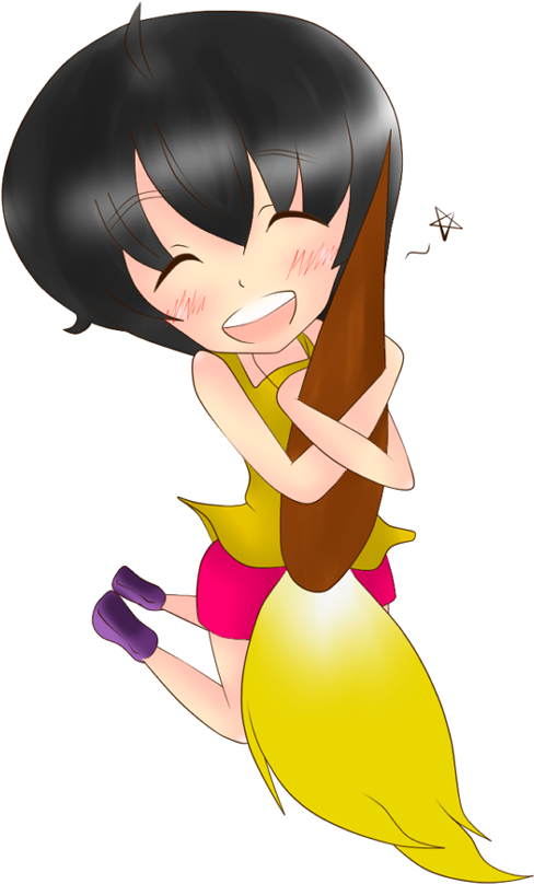 Paint Brush Addict - Cartoon (650x989), Png Download